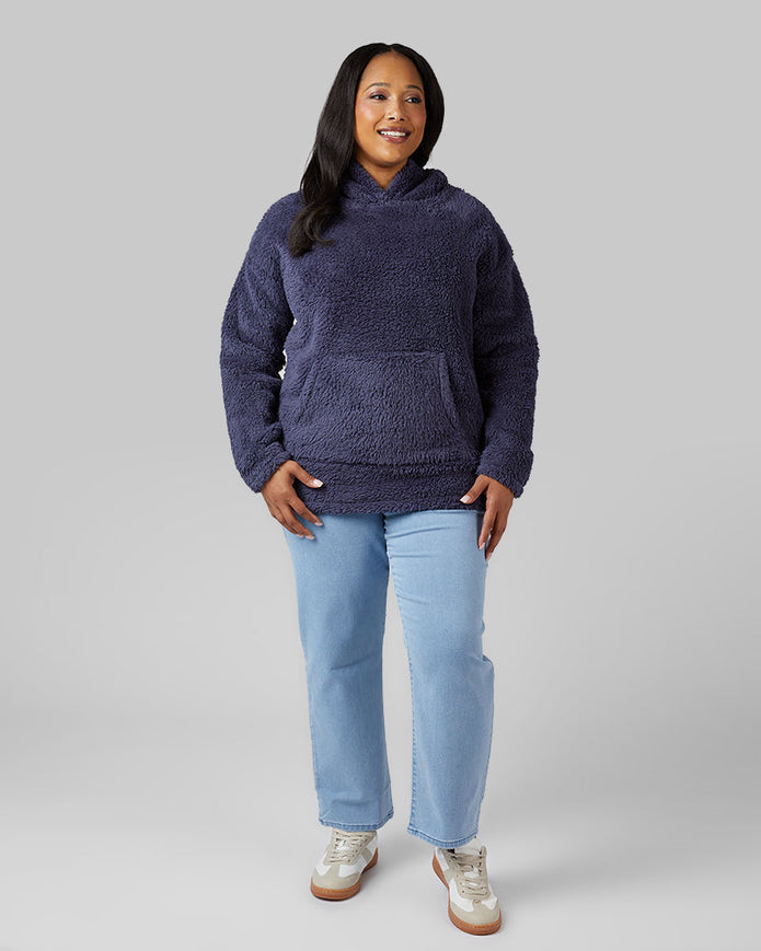 WOMEN'S SOFT SHERPA PULLOVER HOODIE