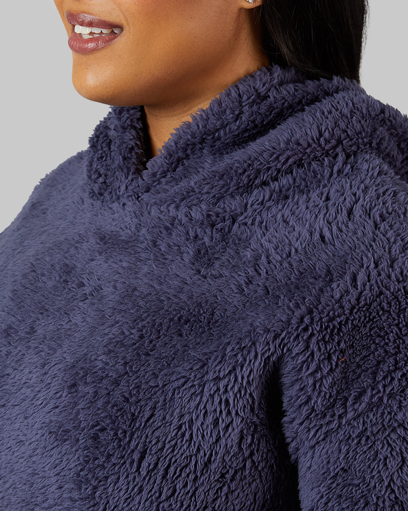 WOMEN'S SOFT SHERPA PULLOVER HOODIE