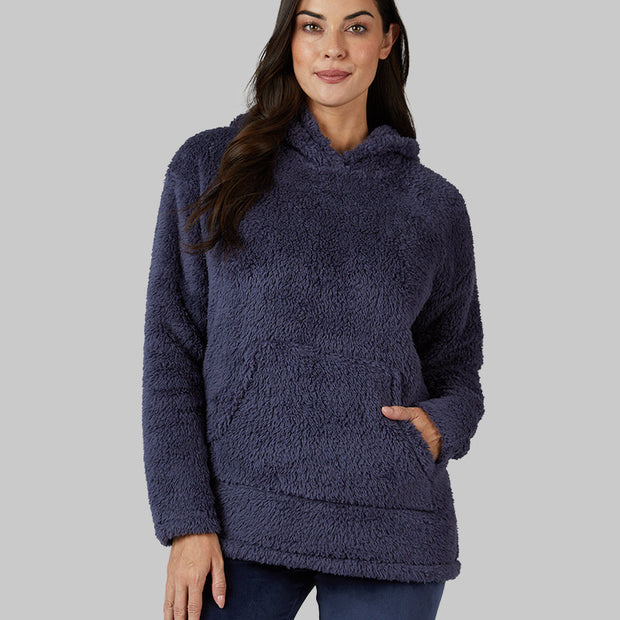 WOMEN'S SOFT SHERPA PULLOVER HOODIE