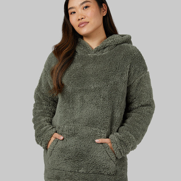 WOMEN'S SOFT SHERPA PULLOVER HOODIE