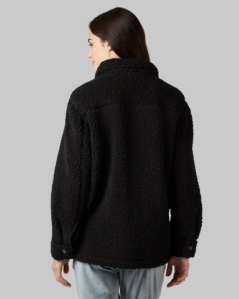 WOMEN'S COZY SHERPA SHIRT JACKET