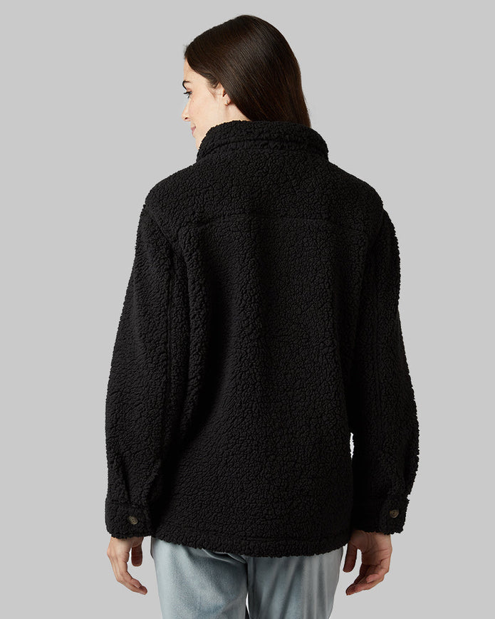 WOMEN'S COZY SHERPA SHIRT JACKET