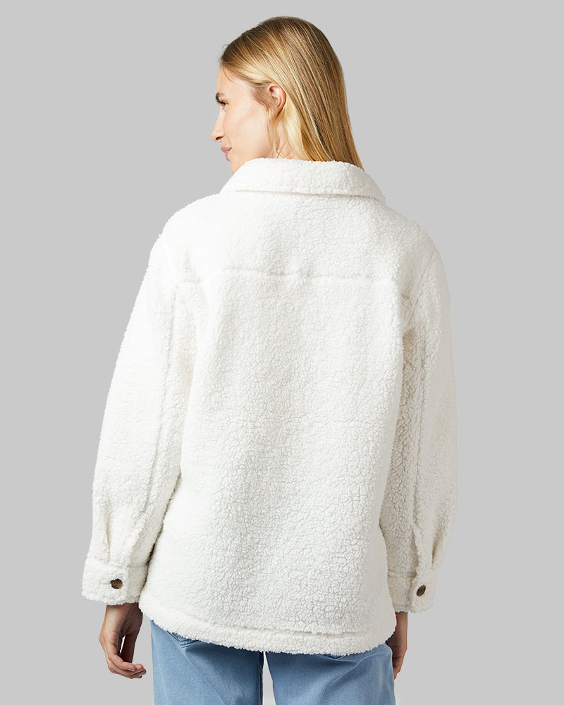 WOMEN'S COZY SHERPA SHIRT JACKET