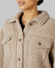 WOMEN'S COZY SHERPA SHIRT JACKET