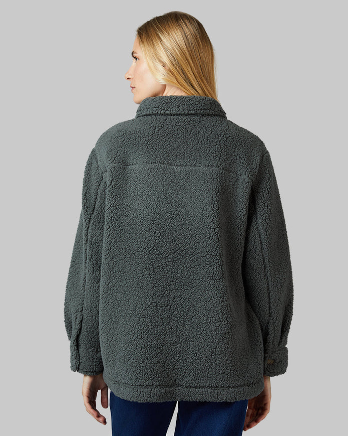 WOMEN'S COZY SHERPA SHIRT JACKET