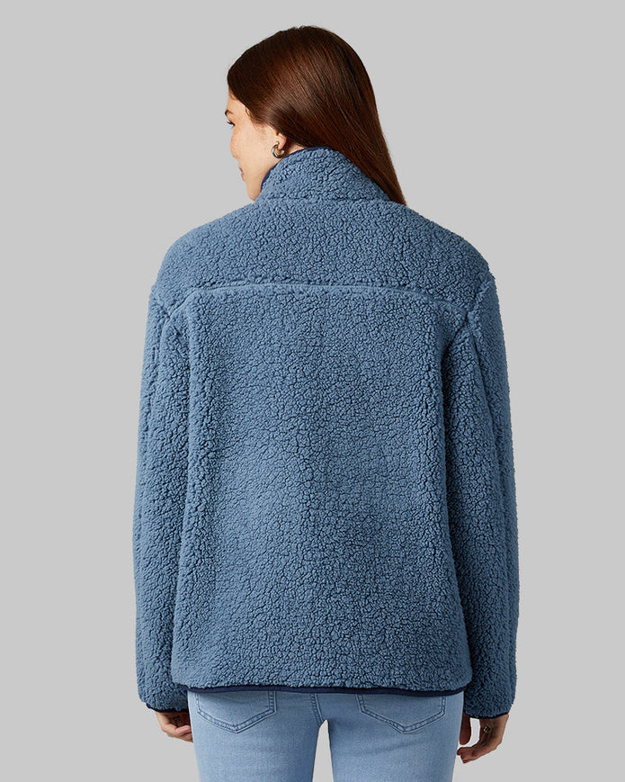 WOMEN'S COZY SHERPA SNAP JACKET