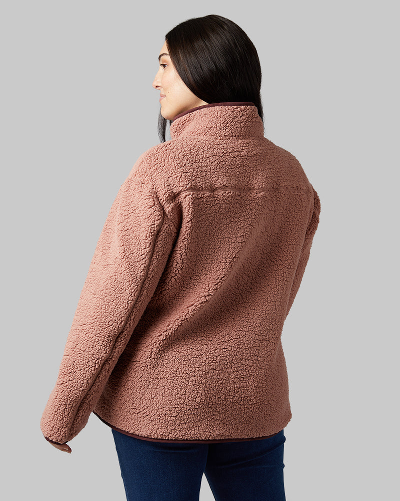 WOMEN'S COZY SHERPA SNAP JACKET