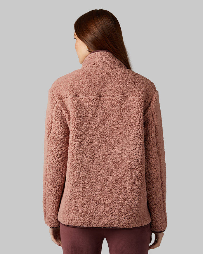 WOMEN'S COZY SHERPA SNAP JACKET