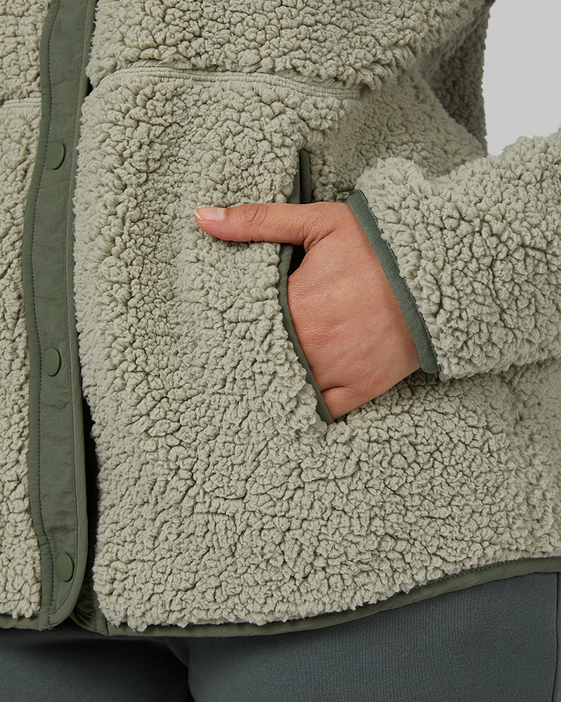 WOMEN'S COZY SHERPA SNAP JACKET
