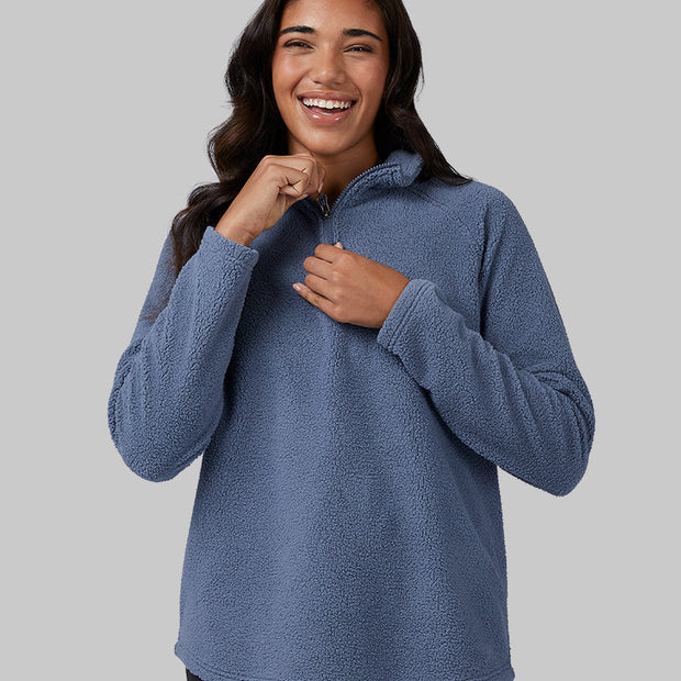 WOMEN'S SHORTHAIR SHERPA 1/4 ZIP TOP