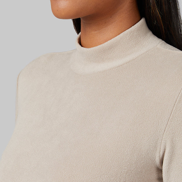 WOMEN'S HEAVYWEIGHT FLEECE BASELAYER MOCK TOP
