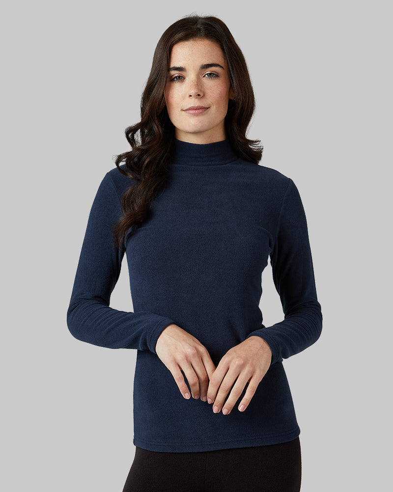 WOMEN'S HEAVYWEIGHT FLEECE BASELAYER MOCK TOP