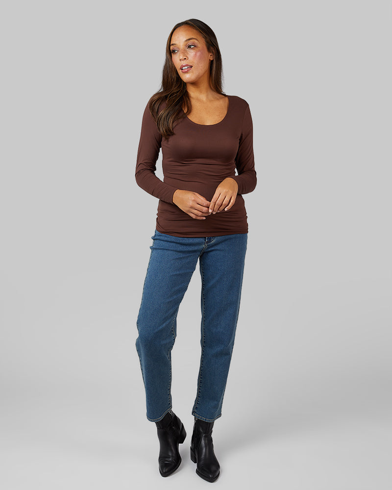 WOMEN'S LIGHTWEIGHT BASELAYER SCOOP TOP
