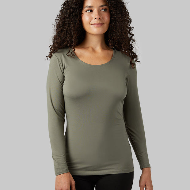 WOMEN'S LIGHTWEIGHT BASELAYER SCOOP TOP