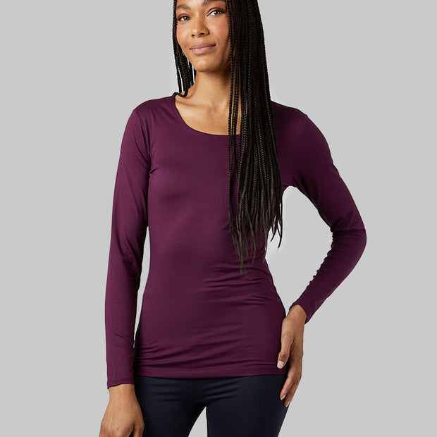 WOMEN'S LIGHTWEIGHT BASELAYER SCOOP TOP