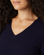 WOMEN'S SOFT SWEATER KNIT VNECK TOP