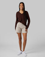 WOMEN'S SOFT SWEATER KNIT VNECK TOP