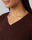 WOMEN'S SOFT SWEATER KNIT VNECK TOP