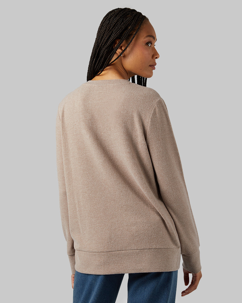 WOMEN'S SOFT SWEATER KNIT VNECK TOP