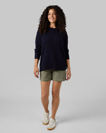 WOMEN'S SOFT SWEATER KNIT CREW TOP