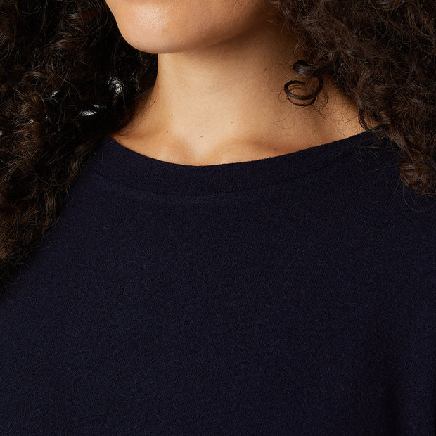 WOMEN'S SOFT SWEATER KNIT CREW TOP