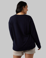 WOMEN'S SOFT SWEATER KNIT CREW TOP