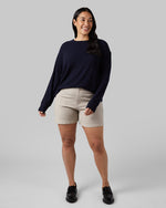 WOMEN'S SOFT SWEATER KNIT CREW TOP