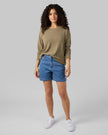 WOMEN'S SOFT SWEATER KNIT CREW TOP