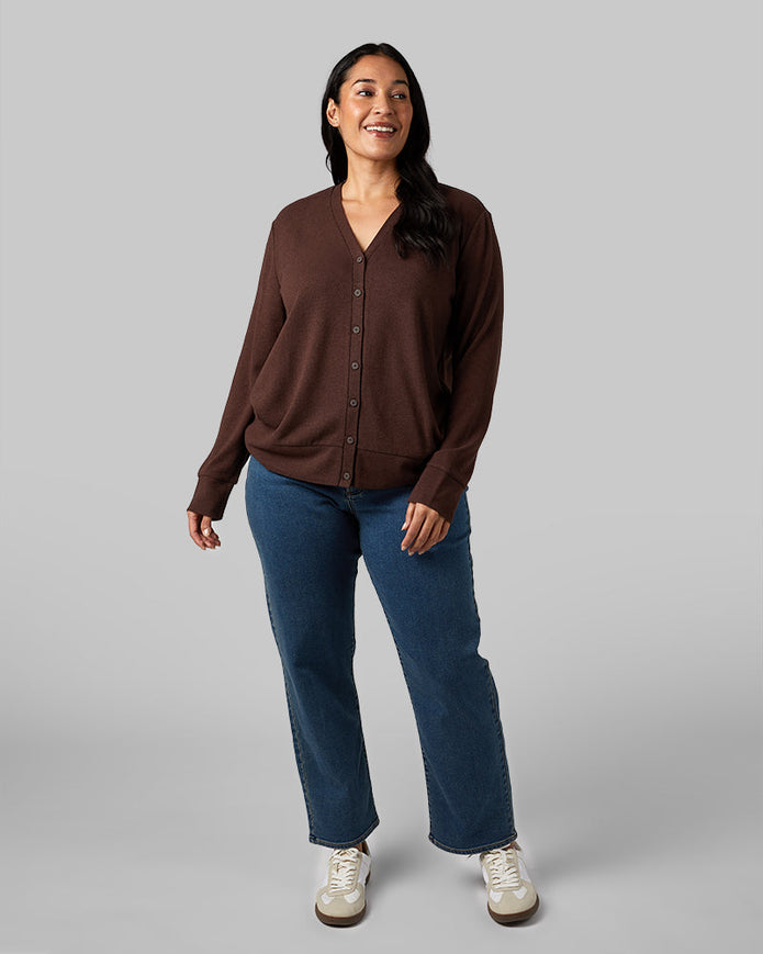 WOMEN'S SOFT SWEATER KNIT CARDIGAN