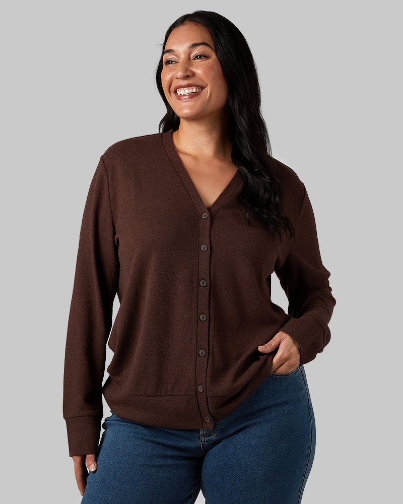 WOMEN'S SOFT SWEATER KNIT CARDIGAN
