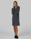 WOMEN'S SOFT SWEATER KNIT VNECK DRESS