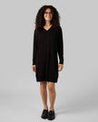 WOMEN'S SOFT SWEATER KNIT VNECK DRESS