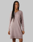 WOMEN'S SOFT SWEATER KNIT VNECK DRESS