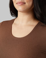 WOMEN'S SOFT RIB SCOOP TOP