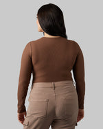 WOMEN'S SOFT RIB SCOOP TOP