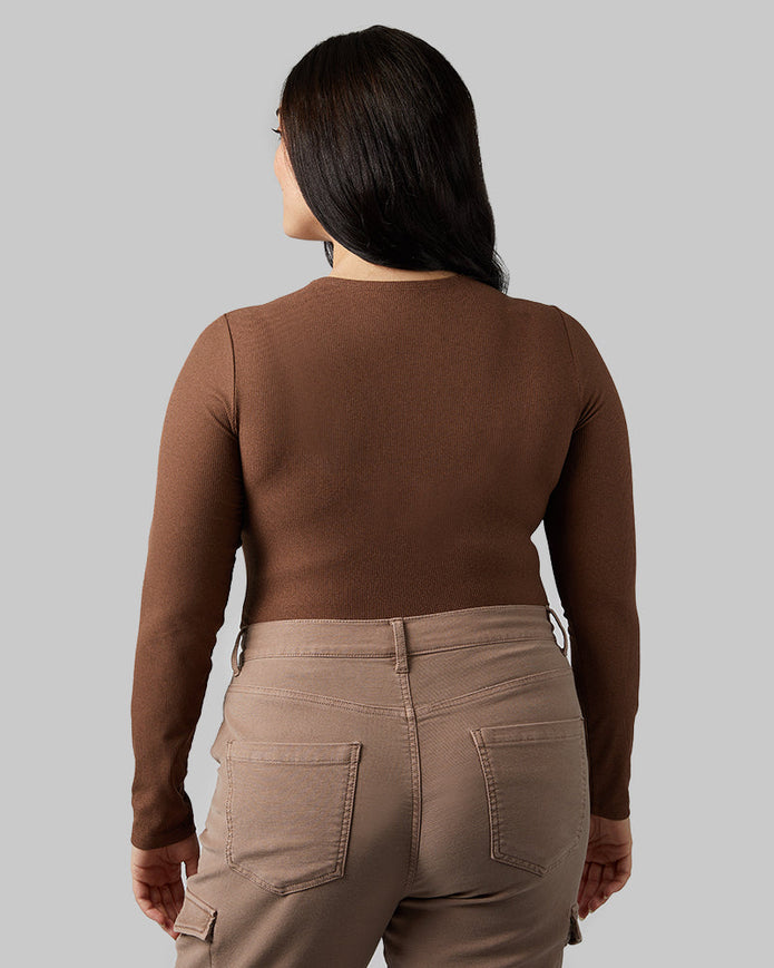 WOMEN'S SOFT RIB SCOOP TOP