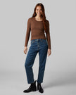 WOMEN'S SOFT RIB SCOOP TOP