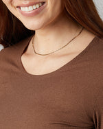 WOMEN'S SOFT RIB SCOOP TOP
