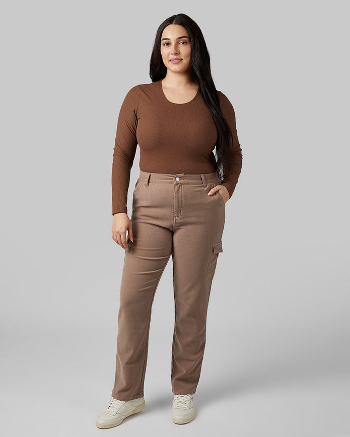 WOMEN'S SOFT RIB SCOOP TOP