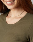 WOMEN'S SOFT RIB SCOOP TOP