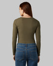 WOMEN'S SOFT RIB SCOOP TOP