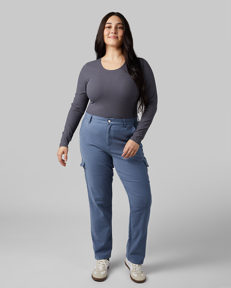 WOMEN'S SOFT RIB SCOOP TOP