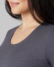 WOMEN'S SOFT RIB SCOOP TOP