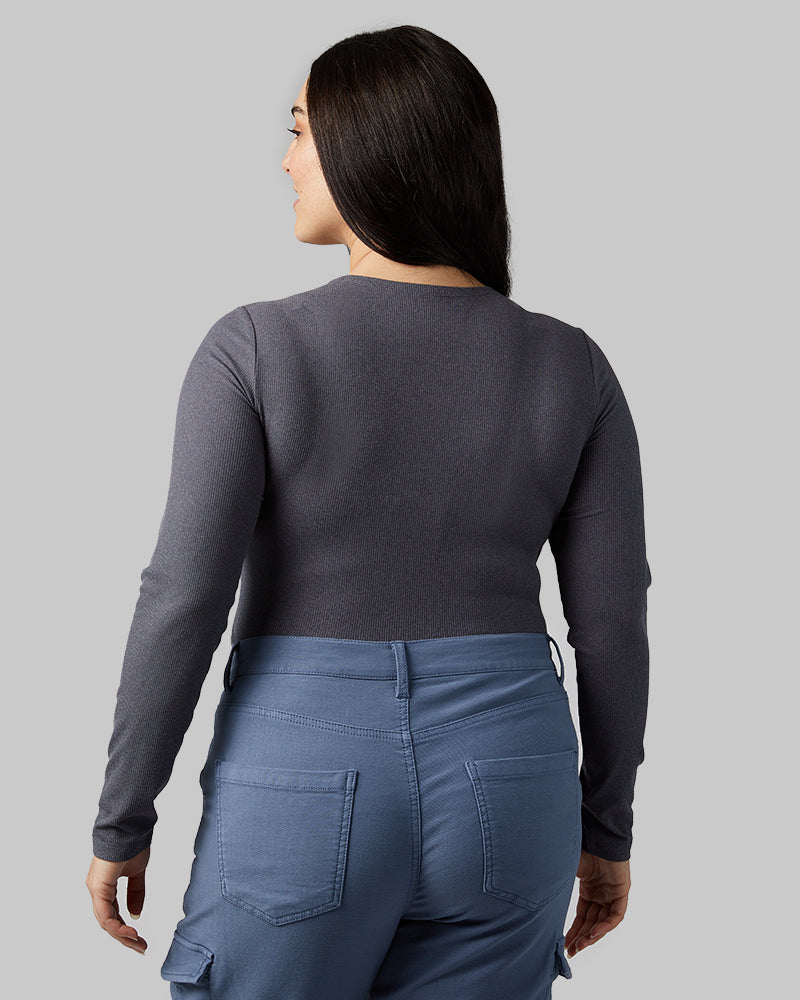 WOMEN'S SOFT RIB SCOOP TOP