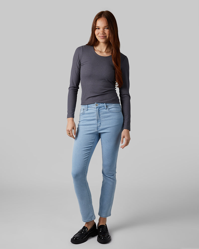 WOMEN'S SOFT RIB SCOOP TOP
