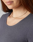 WOMEN'S SOFT RIB SCOOP TOP