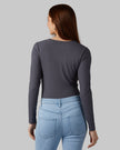 WOMEN'S SOFT RIB SCOOP TOP