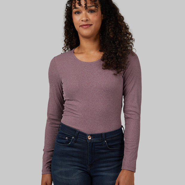 WOMEN'S SOFT RIB SCOOP TOP