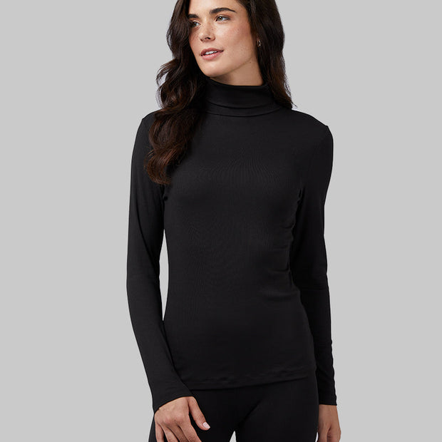 WOMEN'S SOFT RIB TURTLENECK