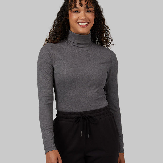 WOMEN'S SOFT RIB TURTLENECK